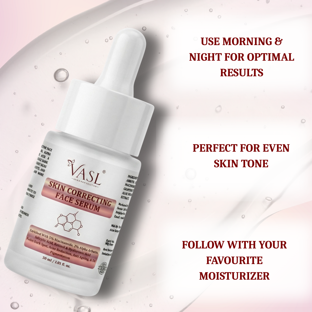 Skin Correcting Serum for Dark Spots Removal & Pigmentation - For Glowing Skin | Vasl (30ml) - Image 2