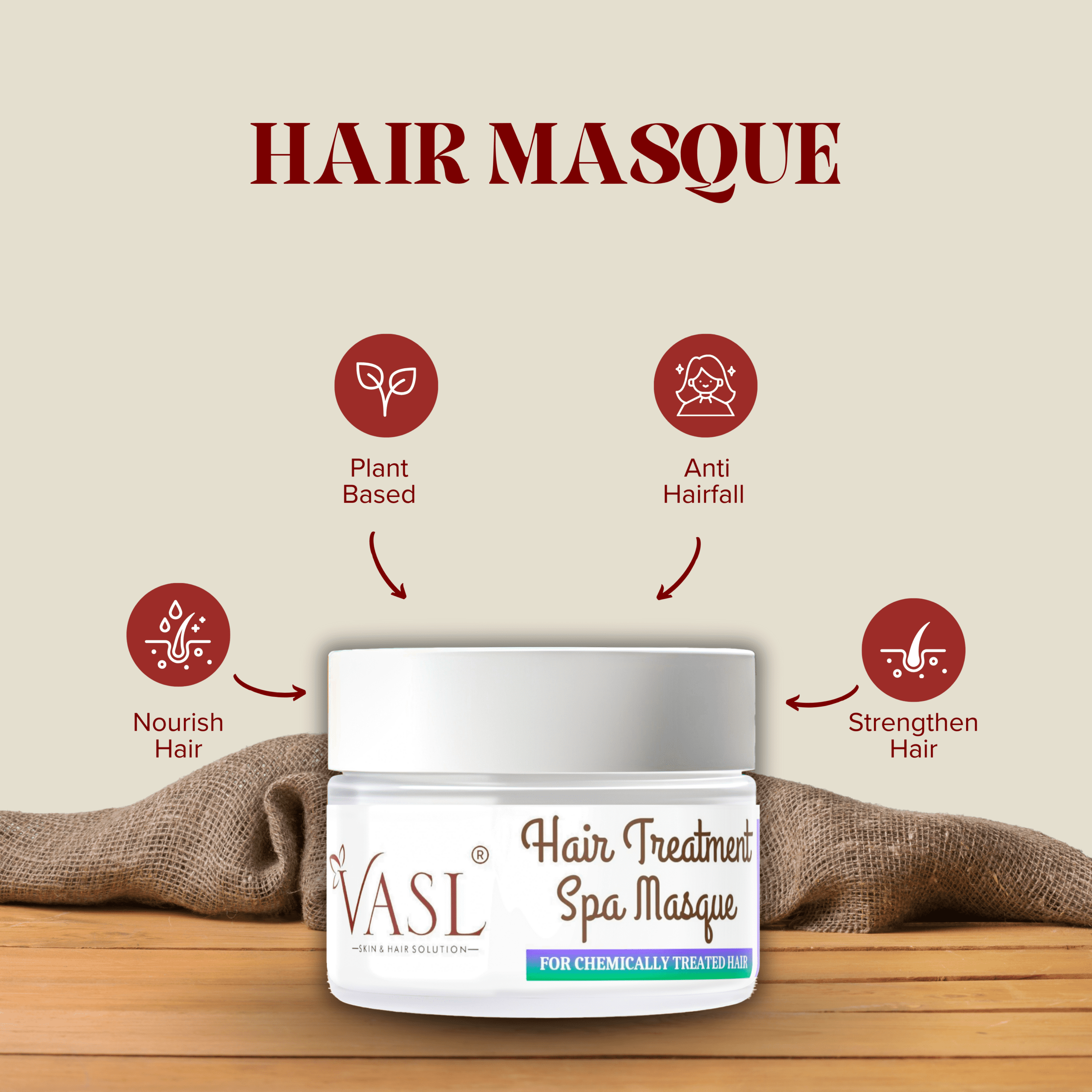 Hair Treatment Spa Mask – Total Hair Repair & Deep Nourishment (For Chemically Treated & Damaged Hair) – 200g - Image 6